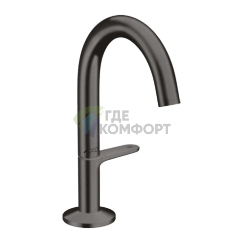 Смеситель для раковины AX One Sel 140 P-Open цвет шлифованный черный хром (48010340) - фото 1