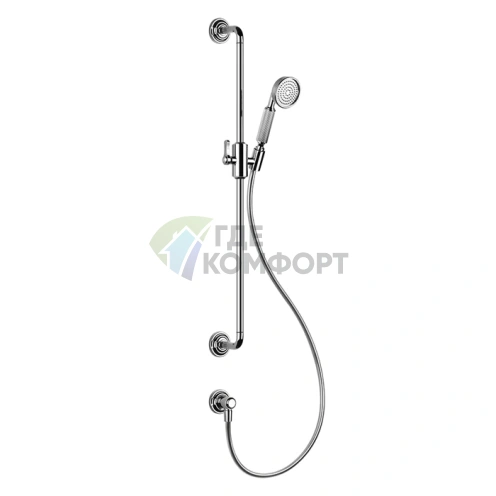 GESSI VENTI20 Душевая стойка 800 мм с ручным душем и подводом воды, хром (65142#031) - фото 1