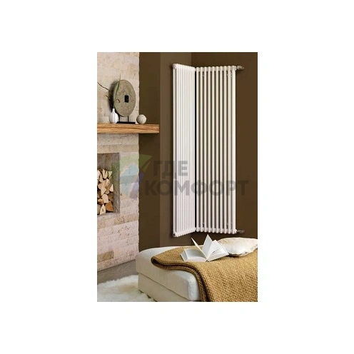 Трубчатый стальной радиатор Zehnder Charleston Z-2180/06 секций с боковым подключением 3/4 - фото 2