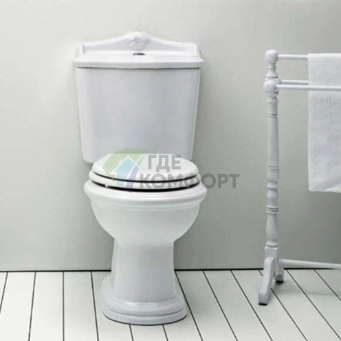 Механизм двойного слива AZZURRA с нижним и боковым подключением, золото (B19002F/40 oro) - фото 1