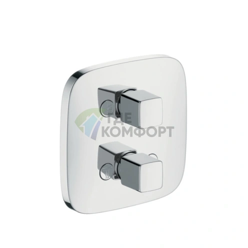 Встраиваемый запорный вентиль Hansgrohe PuraVida на 3 источника, хром (15777000) - фото 1