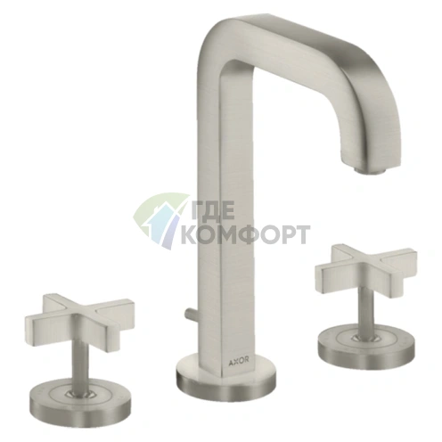 Смеситель для раковины AX Citterio в цвете сталь (39133800) - фото 1