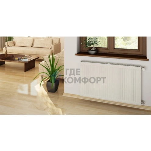 Стальной двухпанельный радиатор Axis Ventil 22 500 x 1600 с нижним подключением - фото 5