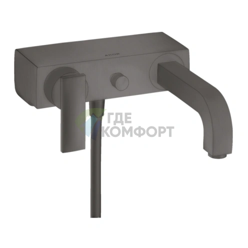 Смеситель для ванны AX Citterio с душем, цвет чёрный хром (39400340) - фото 1