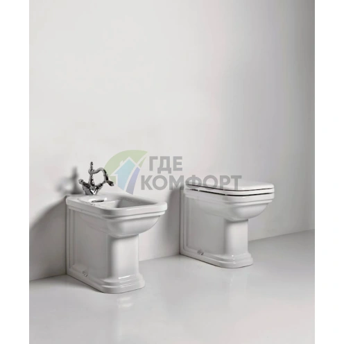 Унитаз приставной Kerasan Waldorf 55 см - фото 2