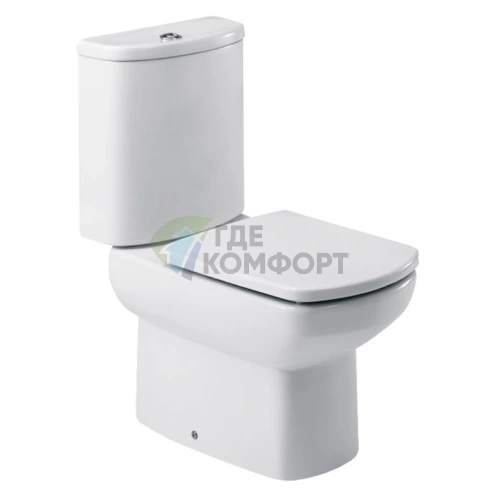 Унитаз-компакт Roca Dama Senso со скрытым монтажом и сенсорным сливом - фото 1