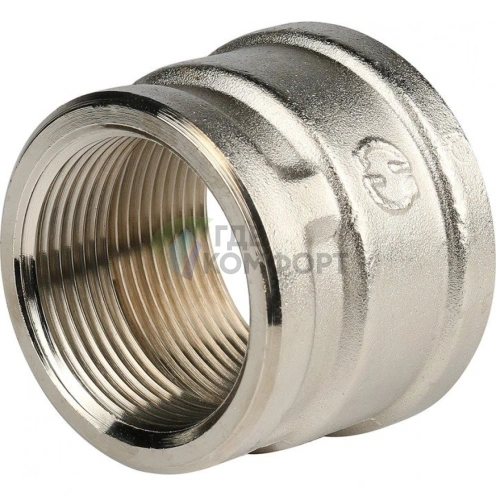 Муфта STOUT ВВ 1 1/2 x 1 1/4 никелированная - фото 3