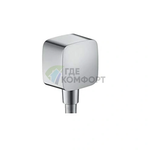 HG FixFit: Шланговое подсоединение с клапаном обратного тока в хромированном исполнении (26457000) - фото 1