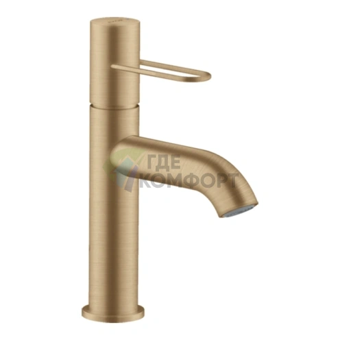 Смеситель для раковины AX Uno 100 мм, цвет бронза сатин (38026140) - фото 1