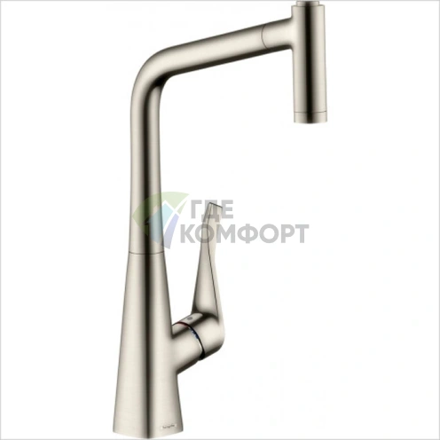Кухонный смеситель Hansgrohe Talis Select M51 с выдвижным душем и системой sBox (73852800) - фото 1