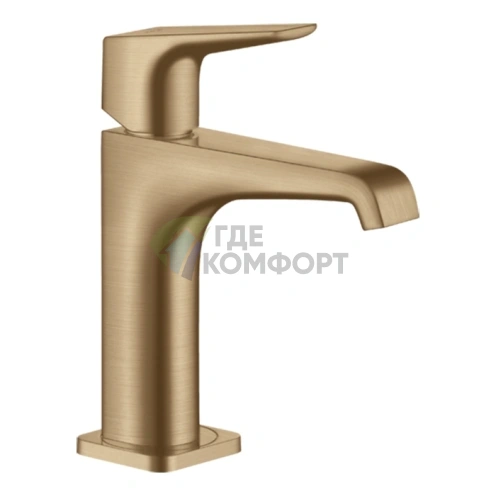 Смеситель для раковины AX Citterio E 125, шлифованная бронза (36111140) - фото 1
