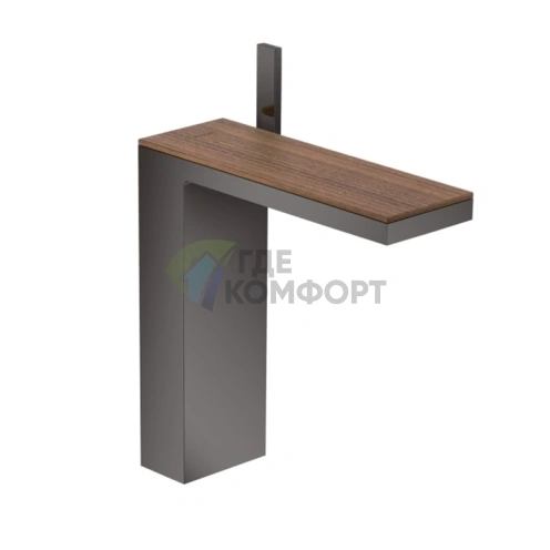 Панель для смесителя AX MyEdition 245 мм цвет «Черный орех» (47907000) - фото 1