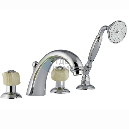 Смеситель для ванны Nicolazzi Onice с ручным душем, хром (2104CR09O) - фото 1