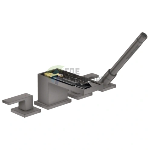 Смеситель AX MyEdition для борта ванны в матовом черном хроме (47432340) - фото 1