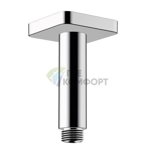 Хромированный держатель для верхнего душа HG Vernis Shape 100 мм G1/2 (26406000) - фото 1