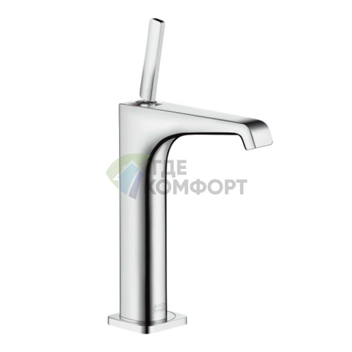 Смеситель для раковины AX Citterio E 190 с незапираемым донным клапаном, хром (36103000) - фото 1