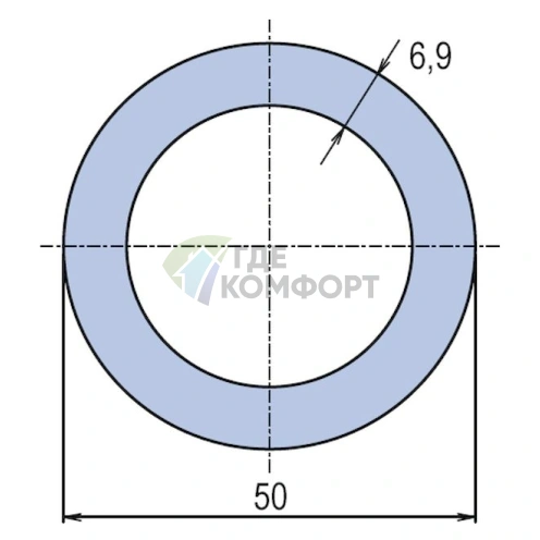 Труба PP-RCT WAVIN Ekoplastik PN16 50x6-9 - фото 2