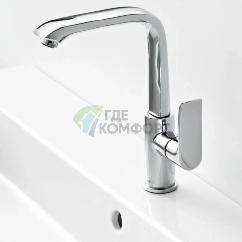 Смеситель для раковины Hansgrohe Metris с инновационным клапаном Push-Open (31187000) - фото 1