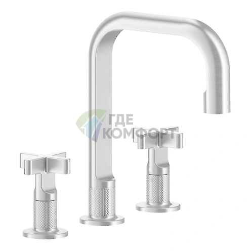 Смеситель GESSI INCISO для раковины на 3 отверстия, хром (58114#031) - фото 1