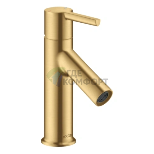 Смеситель для раковины AX Starck 80, золото сатин (10102250) - фото 1