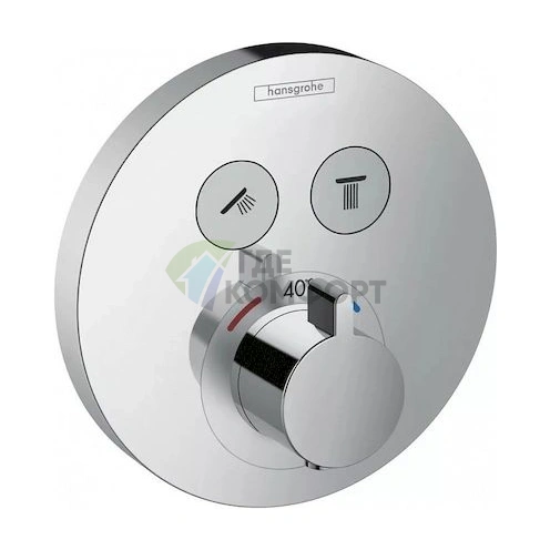 Термостат Hansgrohe ShowerSelect S 15743000 для ванны с душем: комфортная температура всегда - фото 1