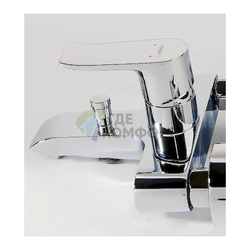 Комплект для ванной Hansgrohe Metris: смеситель для ванны с душем, смеситель для раковины и душевой гарнитур - фото 2