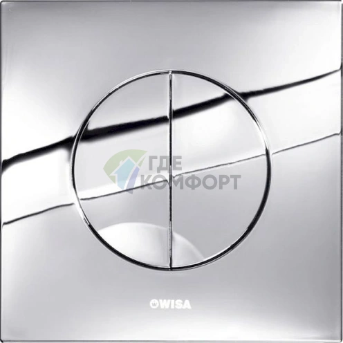 Кнопка смыва Wisa XS Maro DF в глянцевом хроме - фото 1