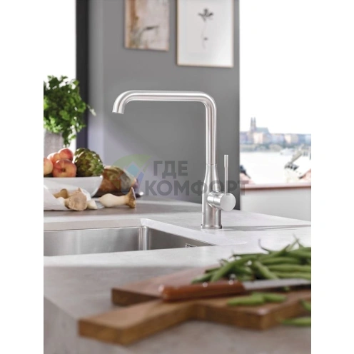 Стильный смеситель Grohe Essence 30269DC0 для вашей кухни - фото 3