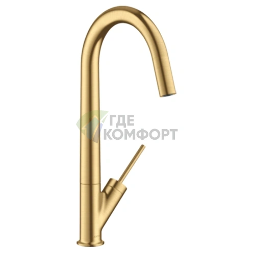 Смеситель для кухни AX Starck в матовом золоте (10822250) - фото 1