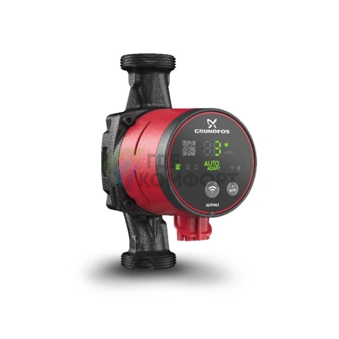 Циркуляционный насос Grundfos ALPHA3 25-80 180 с гайками - фото 7