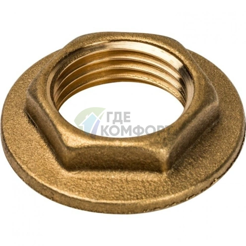 Контргайка STOUT с упором 1/2 латунная - фото 4