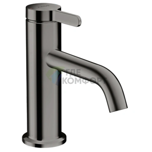 Смеситель для раковины AX One 70 мм без слива, полированный черный хром (48001330) - фото 1