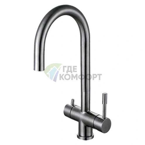 Смеситель Zorg Inox Grantis для кухни из нержавеющей стали - фото 1