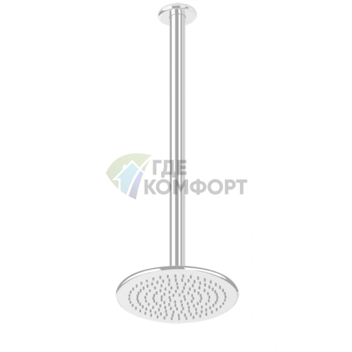 Gessi Goccia Верхний душ для потолочного крепления с регулировкой высоты 50-1800 мм, белый (33764#279) - фото 1