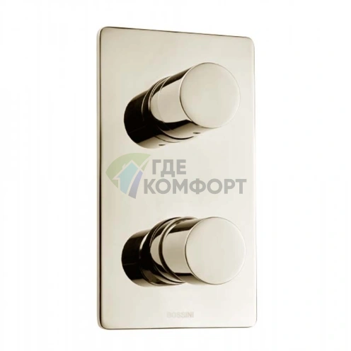 Смеситель для душа Bossini Oki встраиваемый с девиатором, цвет сатинированный никель (Z00004.094) - фото 1