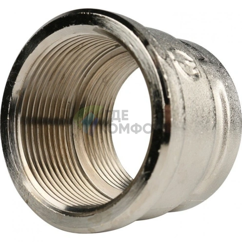 Муфта STOUT ВВ 1 1/2 x 1 1/4 никелированная - фото 5