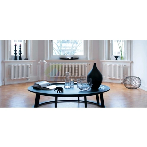 Трубчатый стальной радиатор Zehnder Charleston Z-2050/12 секций с боковым подключением N12 3/4 RAL 9016 - фото 1