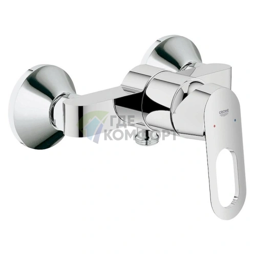 Смеситель для душа Grohe BauLoop 23340000 с термостатом и экономией воды - фото 1