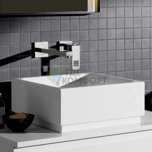 Смеситель Grohe Eurocube 19895000 для раковины с кубическим дизайном и технологией SilkMove - фото 7