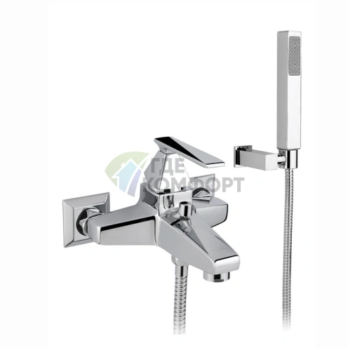 Смеситель для ванны Nicolazz Vincent с душевой лейкой, настенный, хром (3001CR35) - фото 1