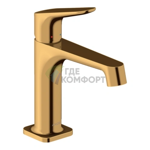 Смеситель для раковины AX Citterio M в цвете полированное золото (34010990) - фото 1