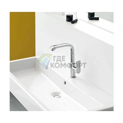 Смеситель для раковины Hansgrohe Metris 31087000: однорычажный с выдвижной лейкой - фото 3