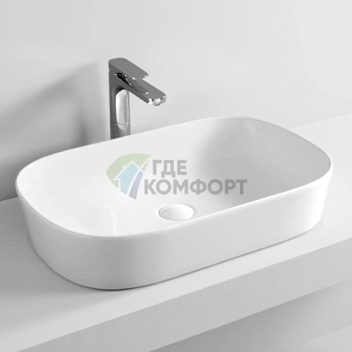 Накладная раковина Artceram Ghost 65x42 см, белая, без отверстий - фото 1