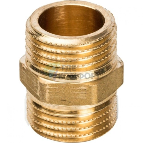 Ниппель STOUT НН 1/2 наружная резьба латунный - фото 3