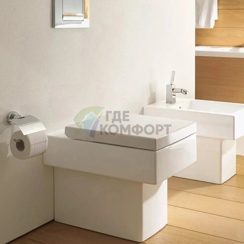 Унитаз напольный Duravit Vero с вертикальным смывом и независимым подключением (2117090000) - фото 1