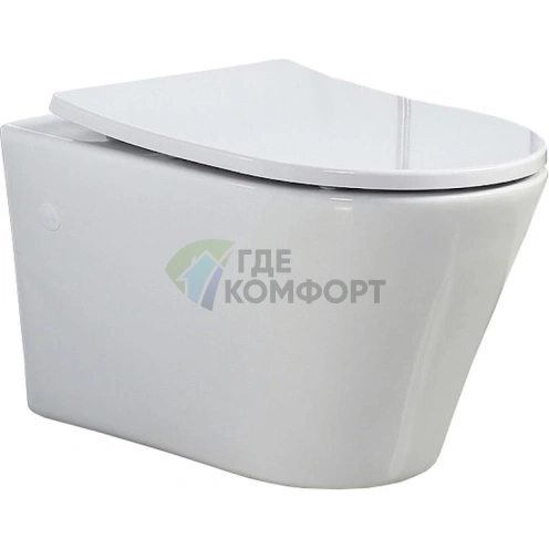 Подвесной унитаз BelBagno Flay-r BB506CH: элегантность и компактность - фото 1