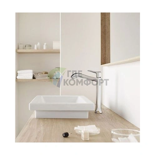 Смеситель для раковины Hansgrohe Metris Classic 31078000 — немецкое качество и стиль - фото 2