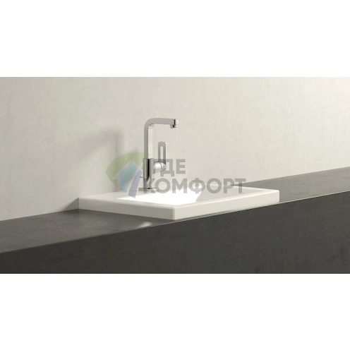 Стильный настенный смеситель Grohe Quadra 23297000 для раковины - фото 3