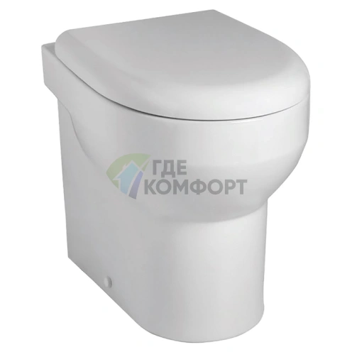 Унитаз напольный ARTCERAM SMARTY безободковый 37x50 см, универсальный слив, белый (SMV002 01 00) - фото 1