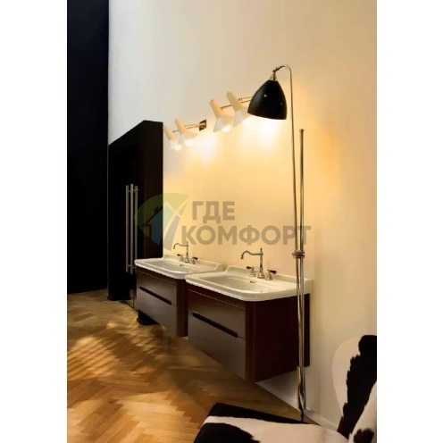 Керамическая раковина Kerasan Waldorf 100×55 см белая с заглушками хром (4142K1bi/cr*1) - фото 2